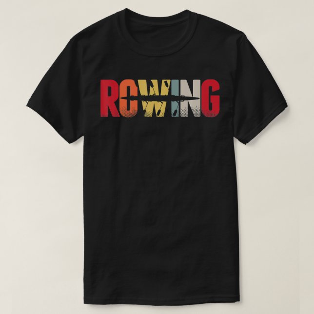 Rowing Retro Rower Rowing Boat Sport Gift  T-Shirt (Design vorne)
