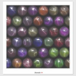 Rows Of Catseye Marbles Aufkleber