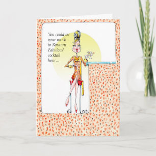 Roxanne Fabulous Geburtstag oder Freundschaftskart Karte