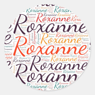 Roxanne Runder Aufkleber