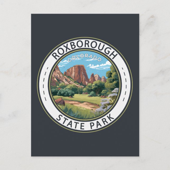 Roxborough Staat Park Colorado Abzeichen Postkarte (Vorderseite)