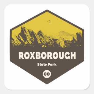 Roxborough Staat Park Colorado Quadratischer Aufkleber