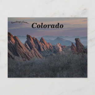 Roxborough Staat Park Littletto Colorado Postkarte