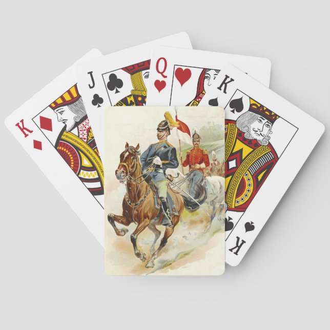 Roxbury Pferdeschutz 1895 Spielkarten (Rückseite)