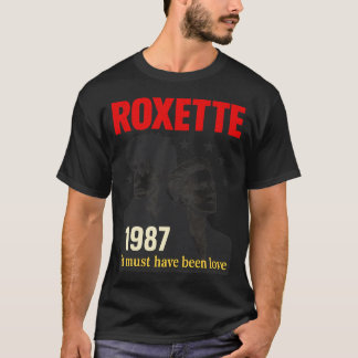 Roxette Vintage 80er Pop Rock Tribut Portrait Desi T-Shirt