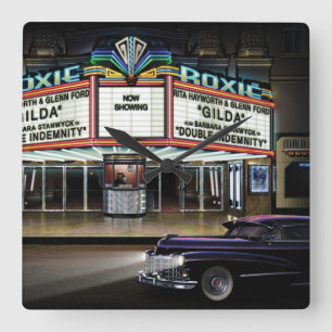 Roxie Bild-Show Quadratische Wanduhr