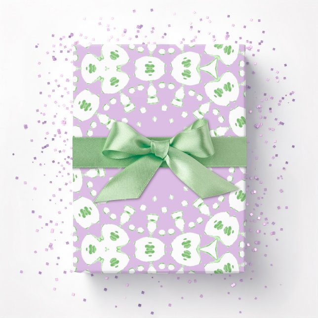 Roxy Jaguar Links in Lilac and Green Geschenkpapier (Von Creator hochgeladen)