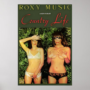 Roxy Music, Country Life 1974 Promo Poster Druck 1