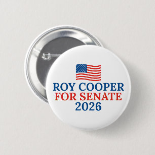 Roy Cooper für den Senat 2026 Wahl Button