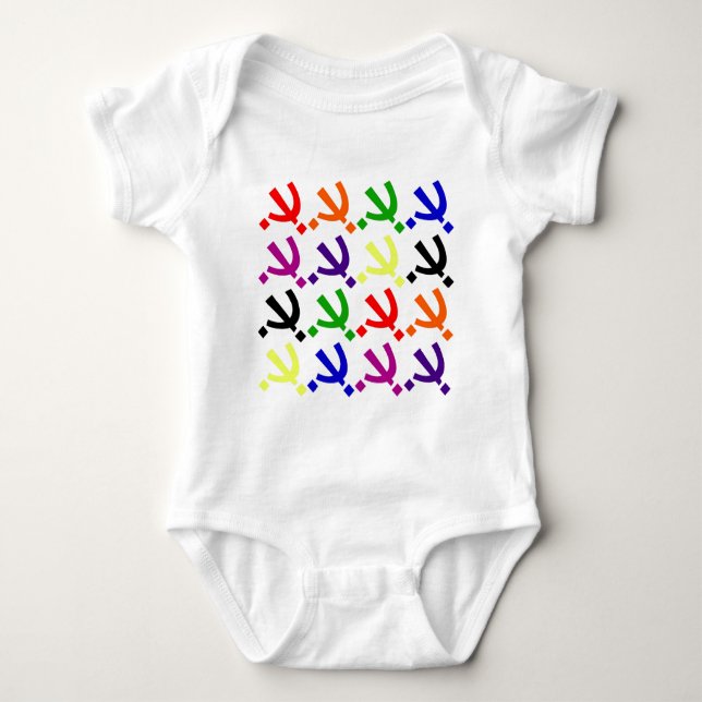 Roy G. Biv Logo Baby Strampler (Vorderseite)