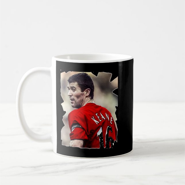 Roy Keane Print Kaffeetasse (Links)