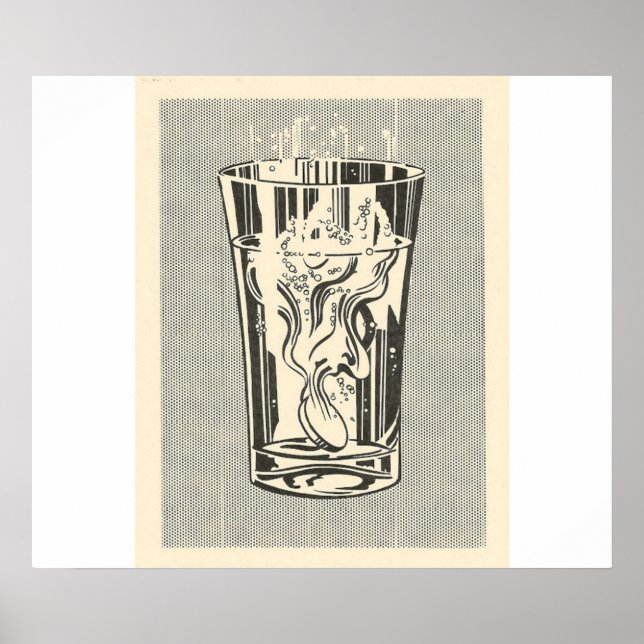 Roy Lichtenstein - Alka Seltzer Poster (Vorne)
