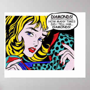 Roy Lichtenstein Comic Giro del Malcantone Poster