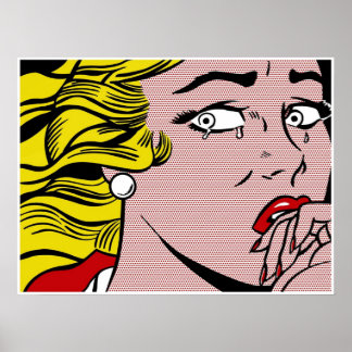 Roy LIchtenstein - Cry Girl Poster