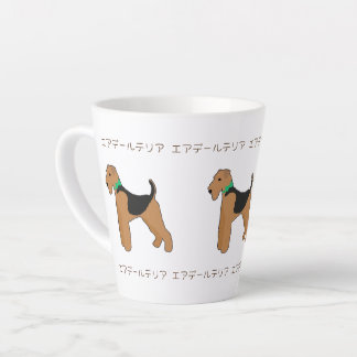 Roy Mocchi Bruno♥Latte Mug Airedale Terrier coffee Milchtasse