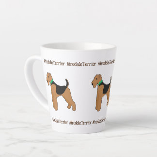 Roy Mocchi Bruno♥Latte Mug Airedale Terrier coffee Milchtasse