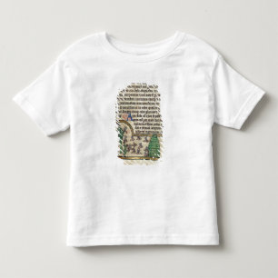 Roy-Seite des Textes mit Illustration von Kleinkind T-shirt