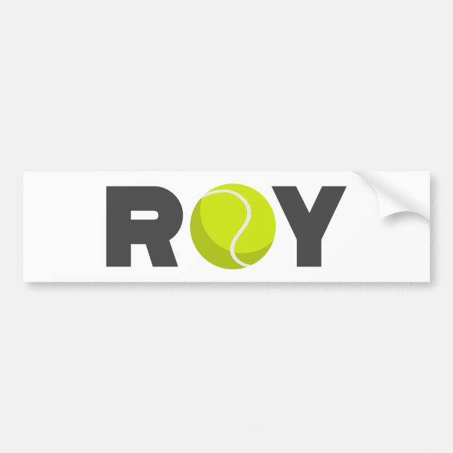 Roy Tennis Autoaufkleber (Vorne)