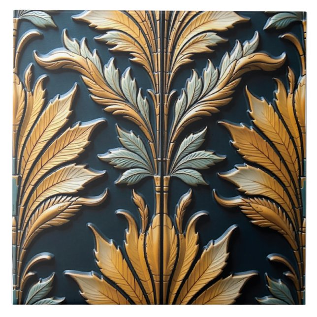 Royal Acanthus Lapis Fliese (Vorderseite)