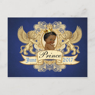 Royal African Prince Elegante Postcard Einladung
