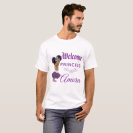 Royal African Princess Lila| White Baby Dusche T-Shirt
