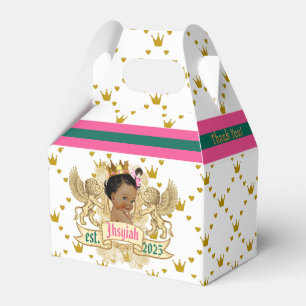 Royal African Princess Pink and Green Elegant Geschenkschachtel