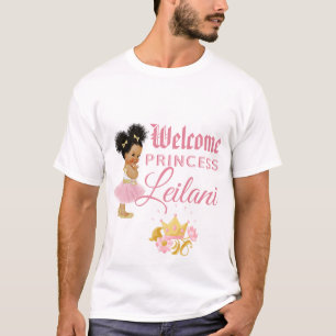 Royal African Princess Pink Gold T-Shirt