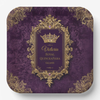 Royal Amethyst Quinceañera, Brauch Pappteller