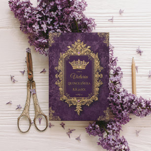 Royal Amethyst Quinceañera, Brauch Postkarte