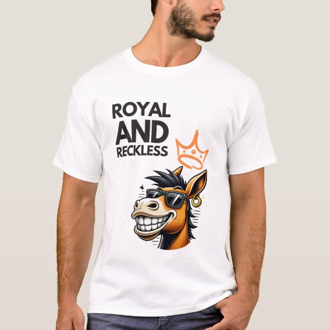 Royal and Reckless - King Donkey T-Shirt (Vorderseite)