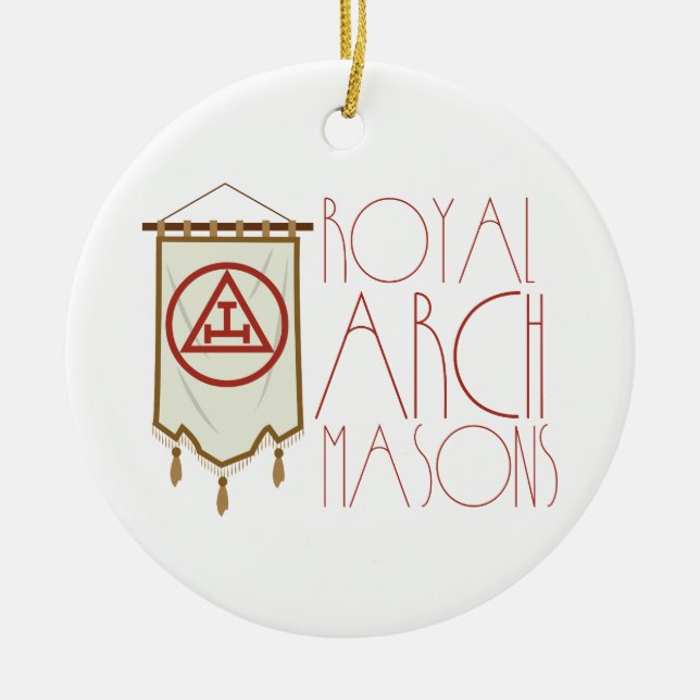 Royal Arch Freemason Banner Keramik Ornament (Vorne)