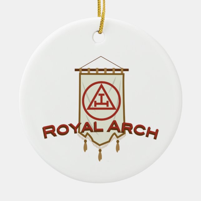 Royal Arch Freemason Banner Keramik Ornament (Vorne)