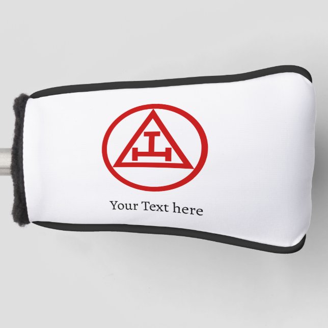 Royal Arch Kapitel Freemason Masonic Gift Golfer Golf Headcover (Vorderseite)