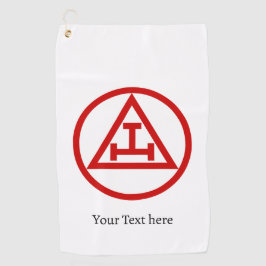 Royal Arch Kapitel Freemason Masonic Gift Golfer Golfhandtuch