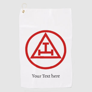 Royal Arch Kapitel Freimaurer Masonic Geschenk Gol Golfhandtuch