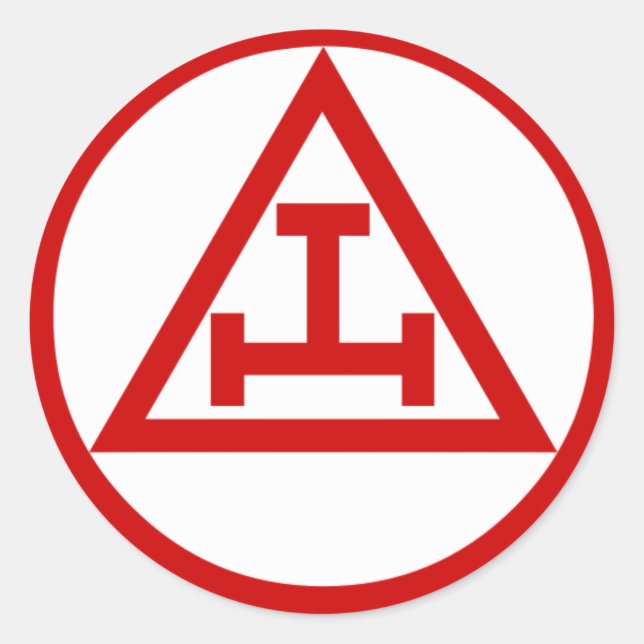 Royal Arch Kapitel Runder Aufkleber (Vorderseite)
