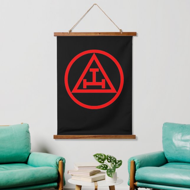 Royal Arch Mason Wandteppich Mit Holzrahmen (Wohnzimmer)