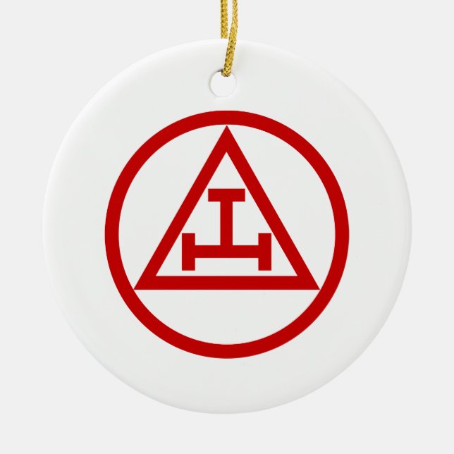 ROYAL ARCH MASONS CIRCULAR KERAMIK ORNAMENT (Vorne)