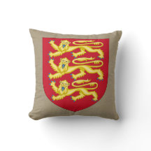 Royal Arms of England on Beige Imitats Linen