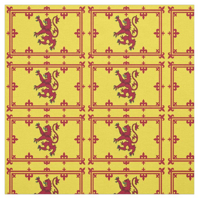 Royal Arms of Scotland Flag Pattern Stoff (Muster)