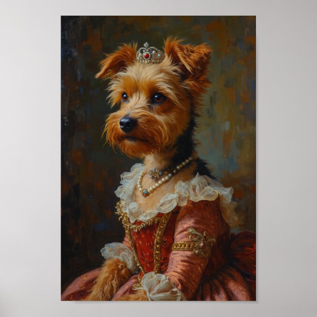Royal Australian Terrier Portrait Poster (Vorne)