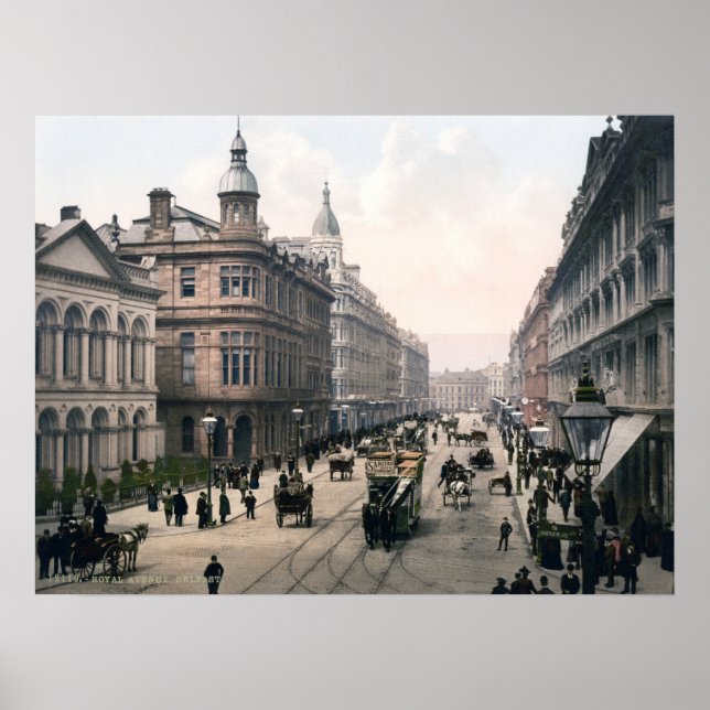 Royal Avenue, Belfast. ca. 1890 Poster (Vorne)