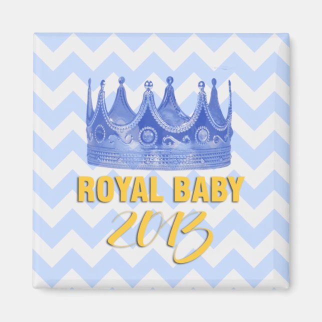 Royal Baby 2013 kronen-Zickzack-Magnet Magnet (Vorne)