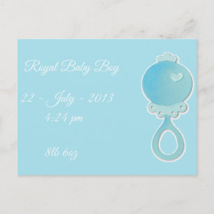 Royal Baby Boy Postcard Postkarte