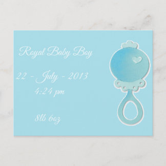 Royal Baby Boy Postcard Postkarte