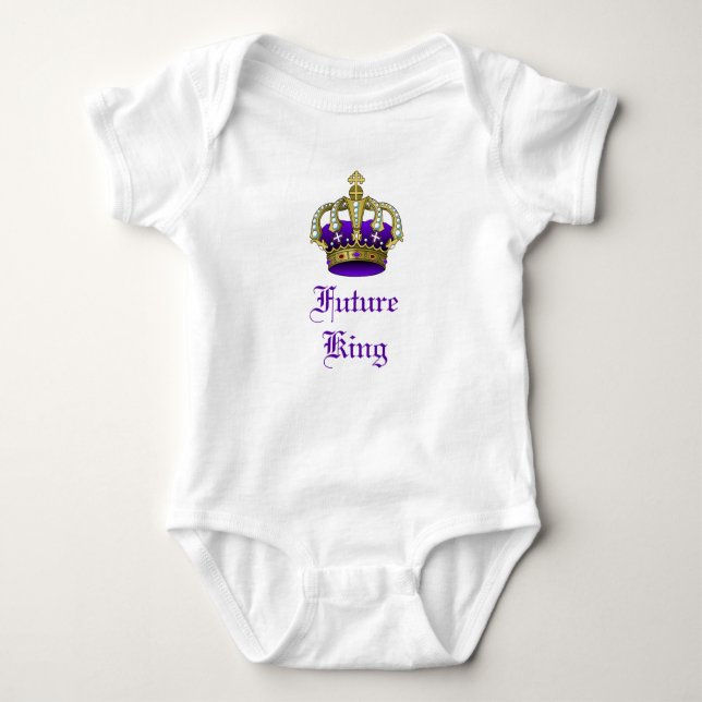 Royal Baby Crown Future King Strampler (Vorderseite)