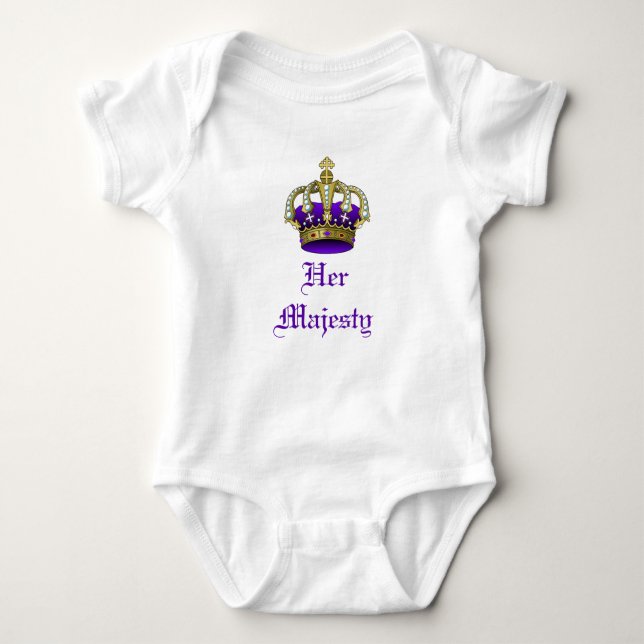 Royal Baby Crown Prince oder Princess Strampler (Vorderseite)