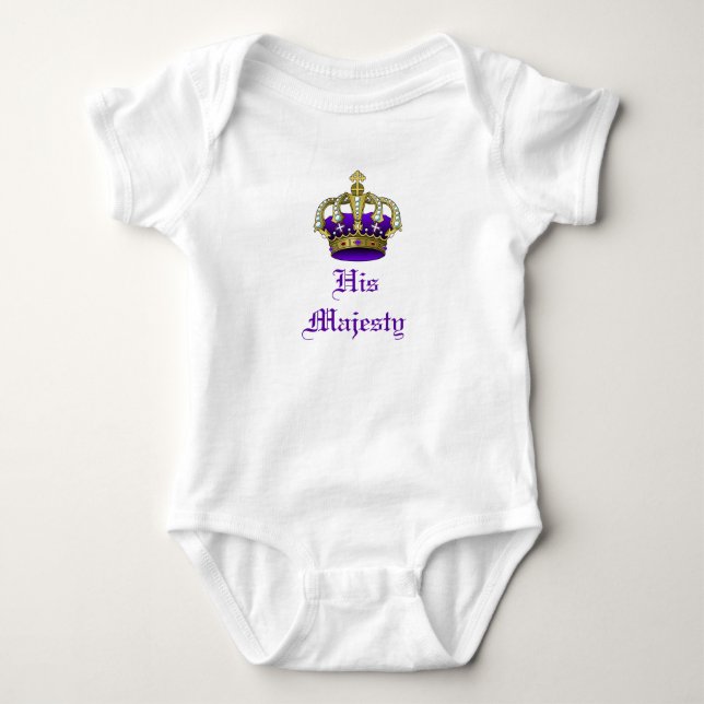 Royal Baby Crown Prince oder Princess Strampler (Vorderseite)