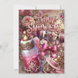 Royal Baby Dusche Einladung Vintages Blumenjuwel