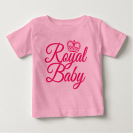 Royal Baby in Pink mit Crown T-shirt